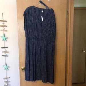 Old Navy blue striped cotton dress